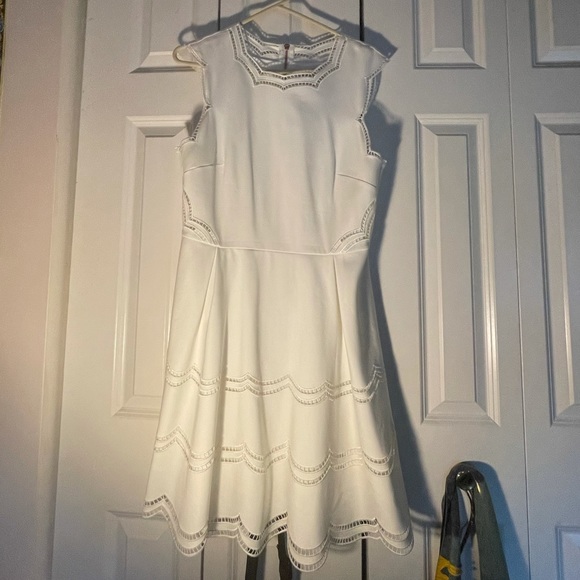 Ted baker white dress US size 12, WORN ONCE! - Picture 1 of 4